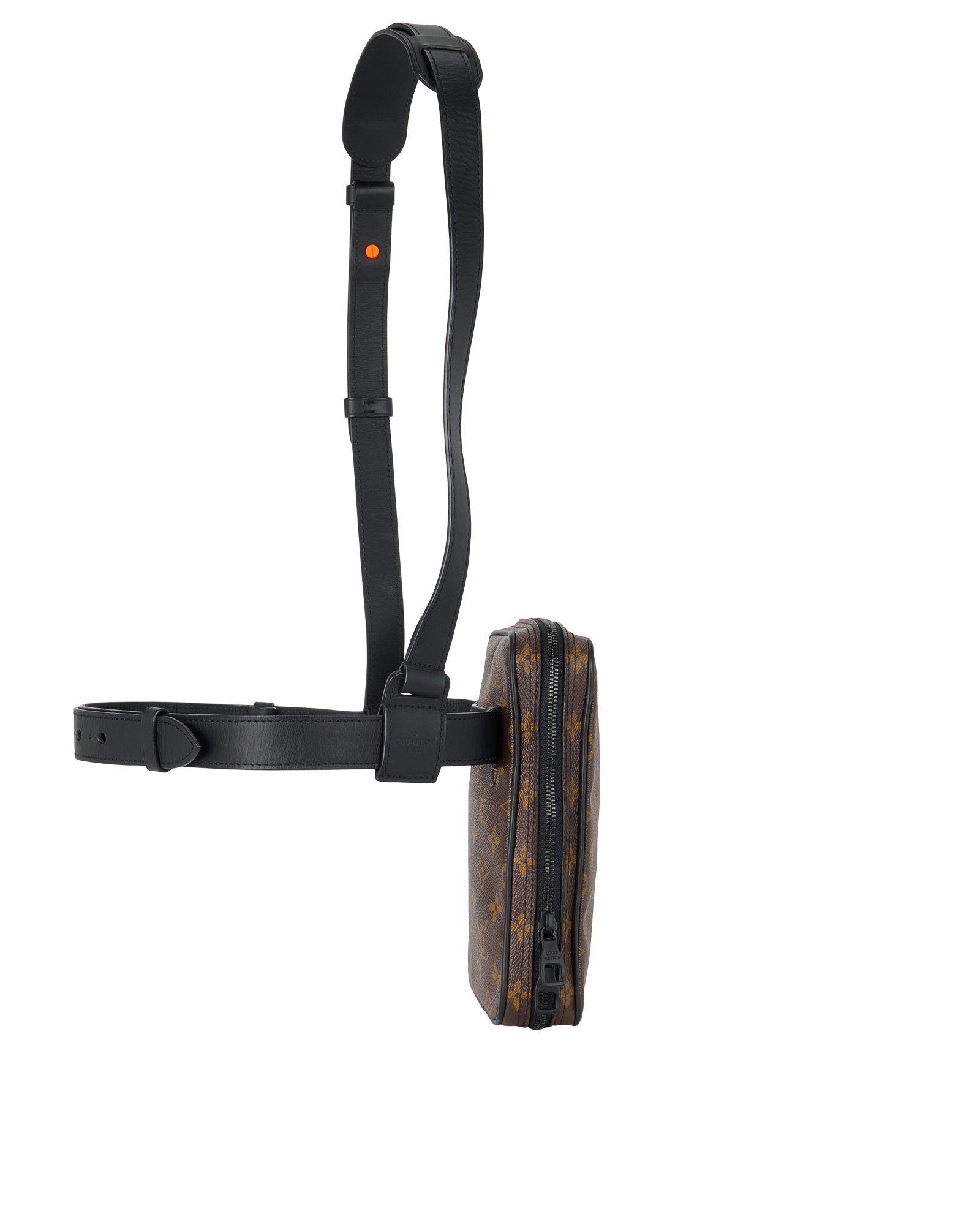 Utility Side Bag, &pound;850, Handbags, Brown, Coated Canvas, Side view